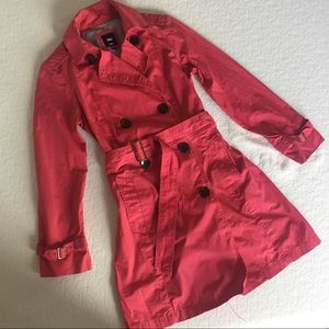 Pink GAP Trench Coat